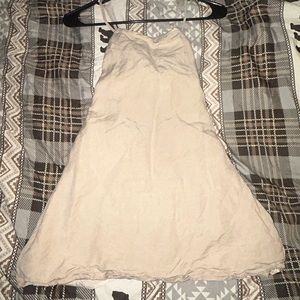 Beige mini sundress
